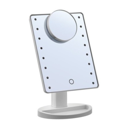 Harizma H10522 mirror, desktop, cosmetic, backlight, increase 5x, 27x17 cm, 4haa
