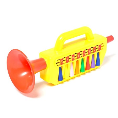 Musical toy "Pipe with keys", Mix color-3
