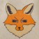 Bath cap children's "Fox" with print, white