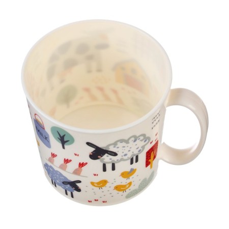 Baby mug with a decor of 280 ml, light beige-2