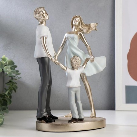 Souvenir Polystone "Family Round dance" 24.5x18.5x12 cm-1