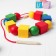 Lacing "geometric figures", 16 pcs., Mix