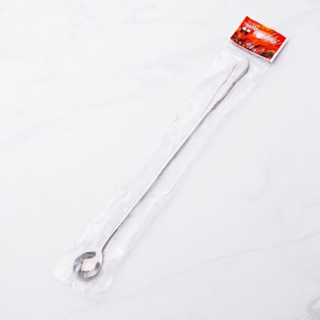 Spoon for stainless steel cocktails, length 31.5 cm, silver color-4