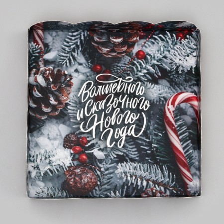 Bearbox, confectionery packaging, "New Year canes!", 15 x 15 x 3 cm, New Year-4