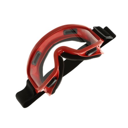 Glass-mask for motorcycle driving, transparent glass, yellow color-1