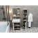 Tumba Onika Timber 60.01 with the COMO 60 shell, white matte / oak sonoma