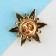 Brooch "North", 2.5 x 2.5 cm