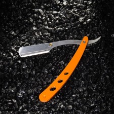 Dangerous razor Shavett (without blades) made of stainless steel, orange matte