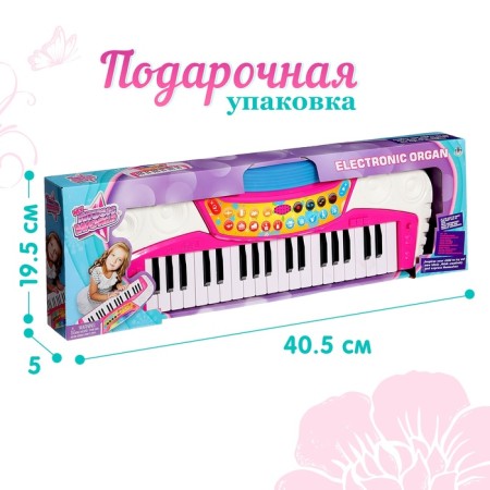Synthesizer "Musical World", light, sound effects-4