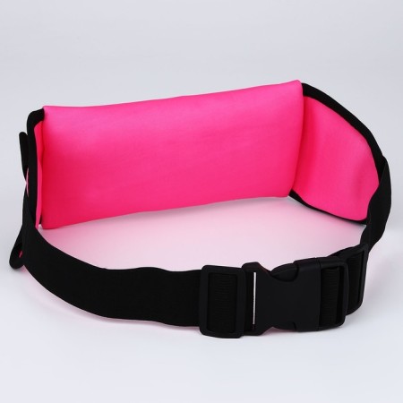 Female belt for running, on a zipper, pink color-4