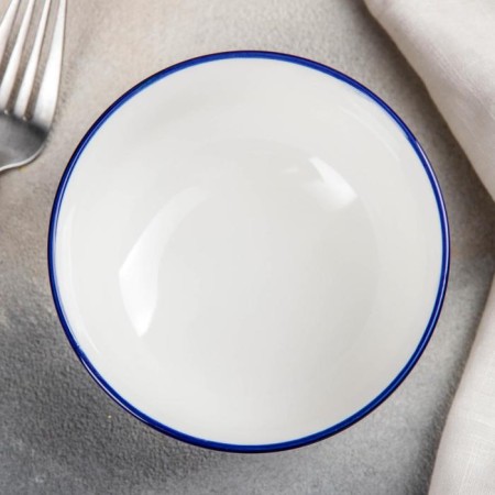 Ceramic bowl “breeze”, 370 ml, 11 × 6 cm, blue color-1