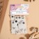 Tag with a "Block" button, 5 × 1.5 cm, 10 pcs, matte/silver color