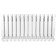 Aluminum radiator Stout Bravo, 500 x 80 mm, 14 sections, lower right connection