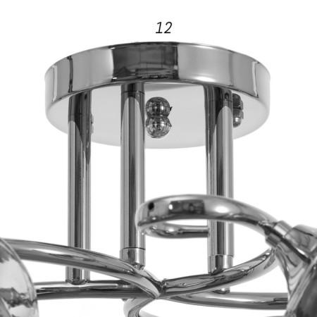 Steel Stewsvelight Lilia 3x40W E27, chrome 60x60x24 cm-4