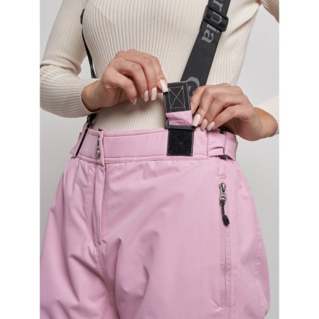 Semi -combinezone ski insulated female winter, size 44, pink color-13