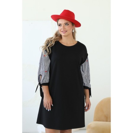 Female dress, size 52, black color-6