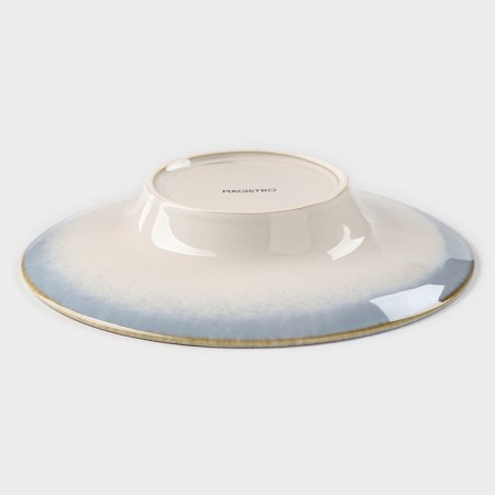 Porcelain plate for Magistro paste "Paveti", 430 ml, d = 21 cm, blue color-2