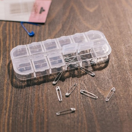 English pins, 22 mm, 2000 pcs, silver color-2