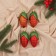 Christmas tree decoration "Corn Color" (set 4 pcs) 10x4 cm, red