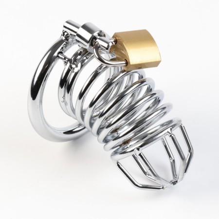Belt of fidelity "Total cell No. 3", rings d = 4; 4.5; 5 cm, lock, key, metal-3