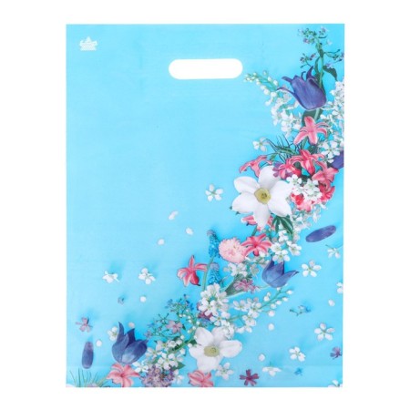 Package "Charming Flowers", polyethylene with a cut pen, 31x40 cm, 60 μm