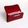 Women's wallet on magnets, red color