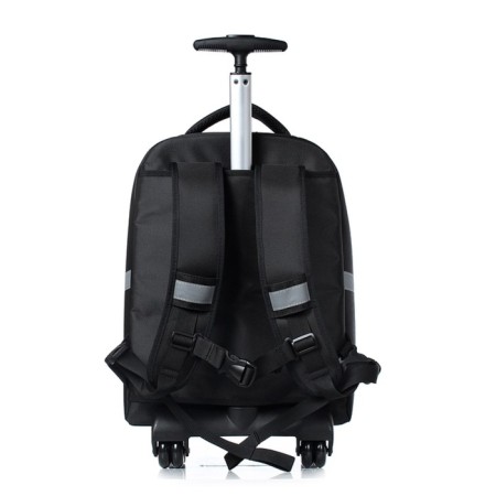 A backpack on a cart, synthetic fabric, 310x430x130 cm, black-2