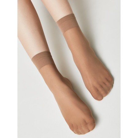 Women's socks with a compacted eye Elegant Tension Soft 20, size 23-25, color Bronz-7