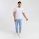 Men's T-shirt Minaku Regular Fit: White color, rr 48