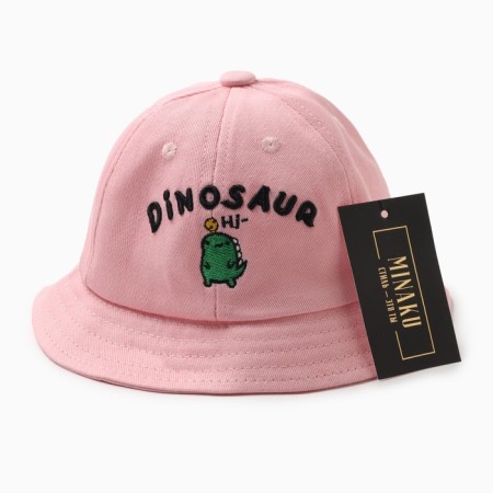 Панама для девочки MINAKU "Dinosaur", цв. розовый, р-р 50-4