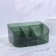 Organizer for storing cosmetic supplies "Green", 6 sections, 23 × 15.5 × 11 cm, translucent/green color