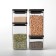 Rectangular container Brabantia Tasty+, dark gray color, 0.7 l
