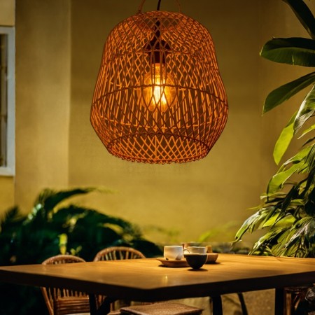 Ceiling Lamp from Rotan "Aris" 1x120W, E27, 30x30x30 cm