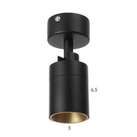 STAS "TORNO" LED 7W 4000K black 6x6x13.3 cm-4