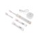 Electric toothbrush Luazon LP-002, vibration, 31000 DV/min, 4 nozzles, batteries, white