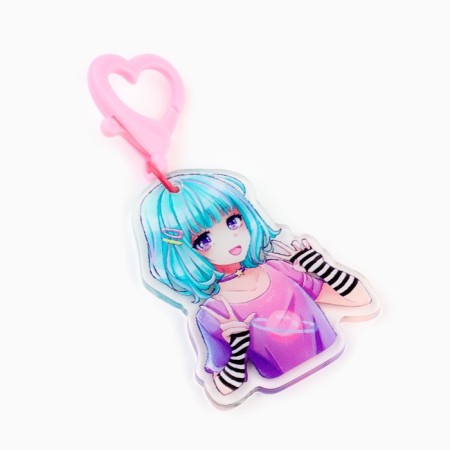 ANime key keychain, 3.8 x 7.7 cm-1
