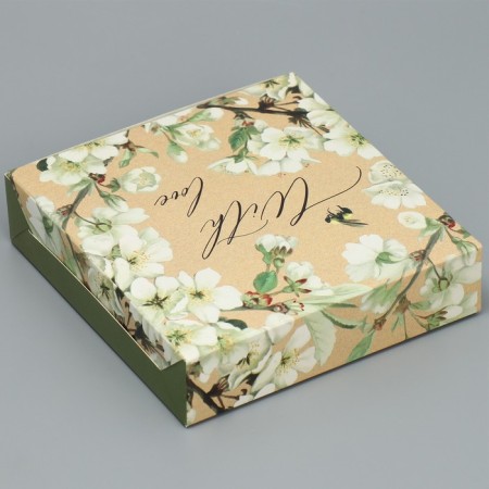 Confectionery packaging, box "With Love", 14 x 14 x 3.5 cm-2