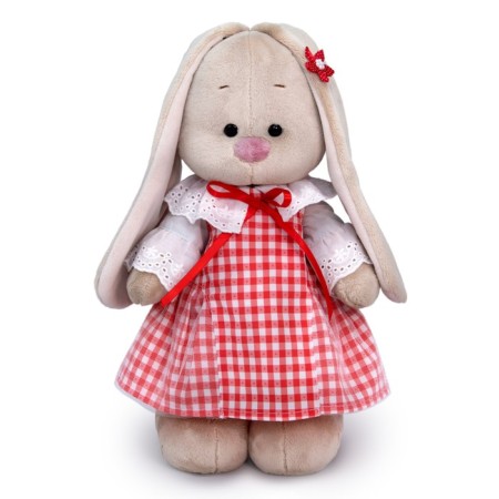 Soft toy "Bunny mi in a sundress in a cage", 25 cm