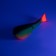 Yaman foamy fish on a double, 80 mm, color 19 UV, 5 pcs.