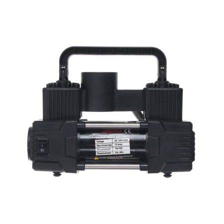 Car compressor Dvidrashneva, 12V, lantern, 25 l/min, bag, black-9