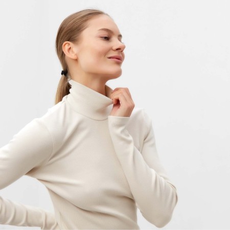 Female turtleneck, dark cream color, size 42 (s)-2