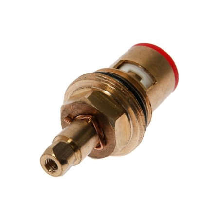 Kran-Buks 102115, 1/2 ", square, 7 x 7 mm, 90 degrees, short rod, brass