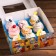 Packaging for 9 cupcakes with the Window "New Year's Surprise", 25 x 25 x 10 cm