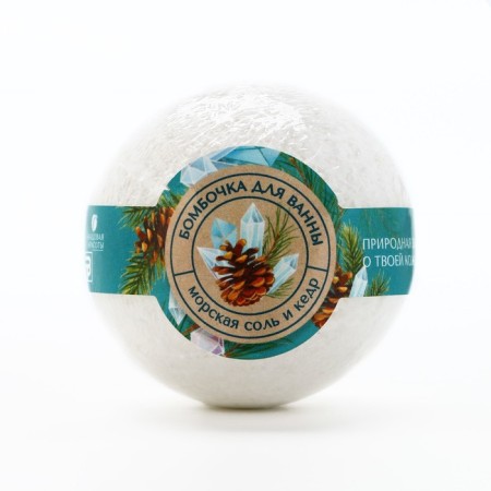Buckwoman for a bath, 140 g, cedar aroma, beauty pantry