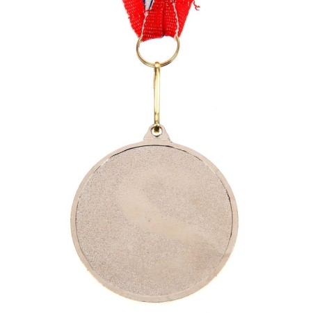 Prize medal 048 diam 5 cm. 2 place. Color ser. With a ribbon-3