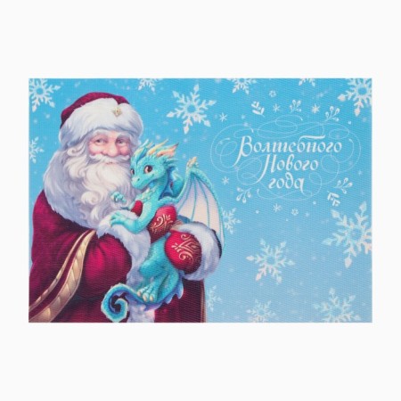New Year's napkin on the table "Santa Claus", 40x29cm-1