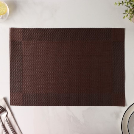Serving napkin on the table "Chess", 45 × 30 cm color brown color-4