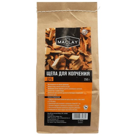 Щепа для копчения Maclay «Дуб», 250 г-3