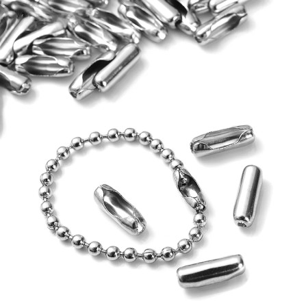 Flasp for a chain with balls, d = 3.2 mm, silver color-1