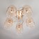 Bonnie 5x60W E27 chandelier gold